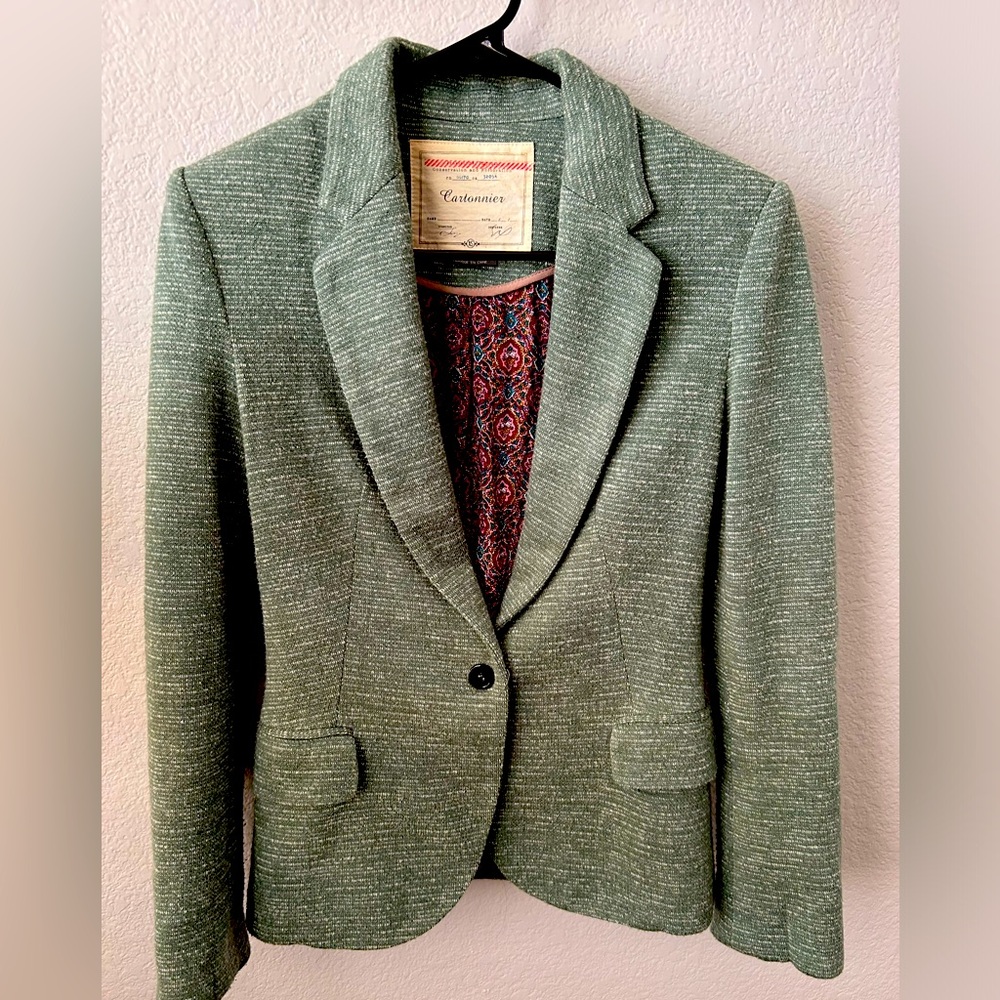 Women’s Teal Blazer, XS